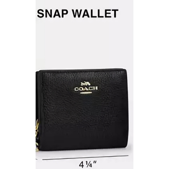 COACH Snap Wallet In Signature Canvas With Nostalgic Ditsy Print - Picture 6 of 6